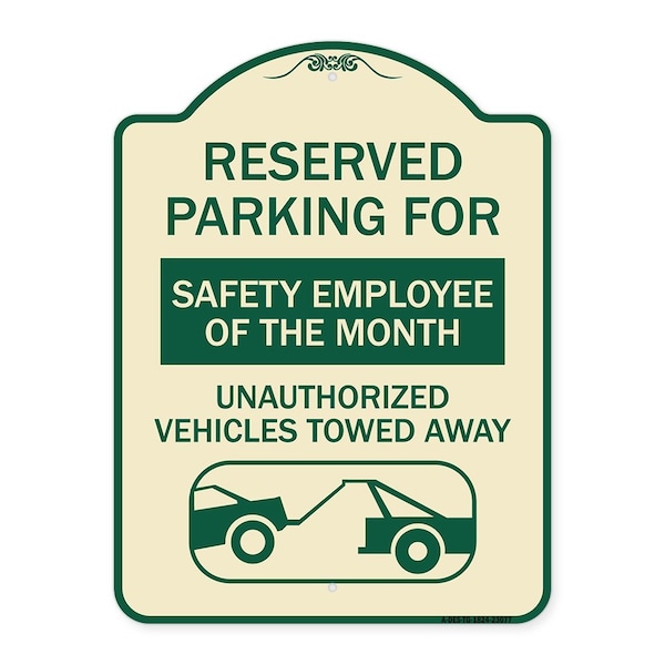 Reserved Parking for Safety Employee of the Month Unauthorized Vehicles Towed Away, TG-1824-23077